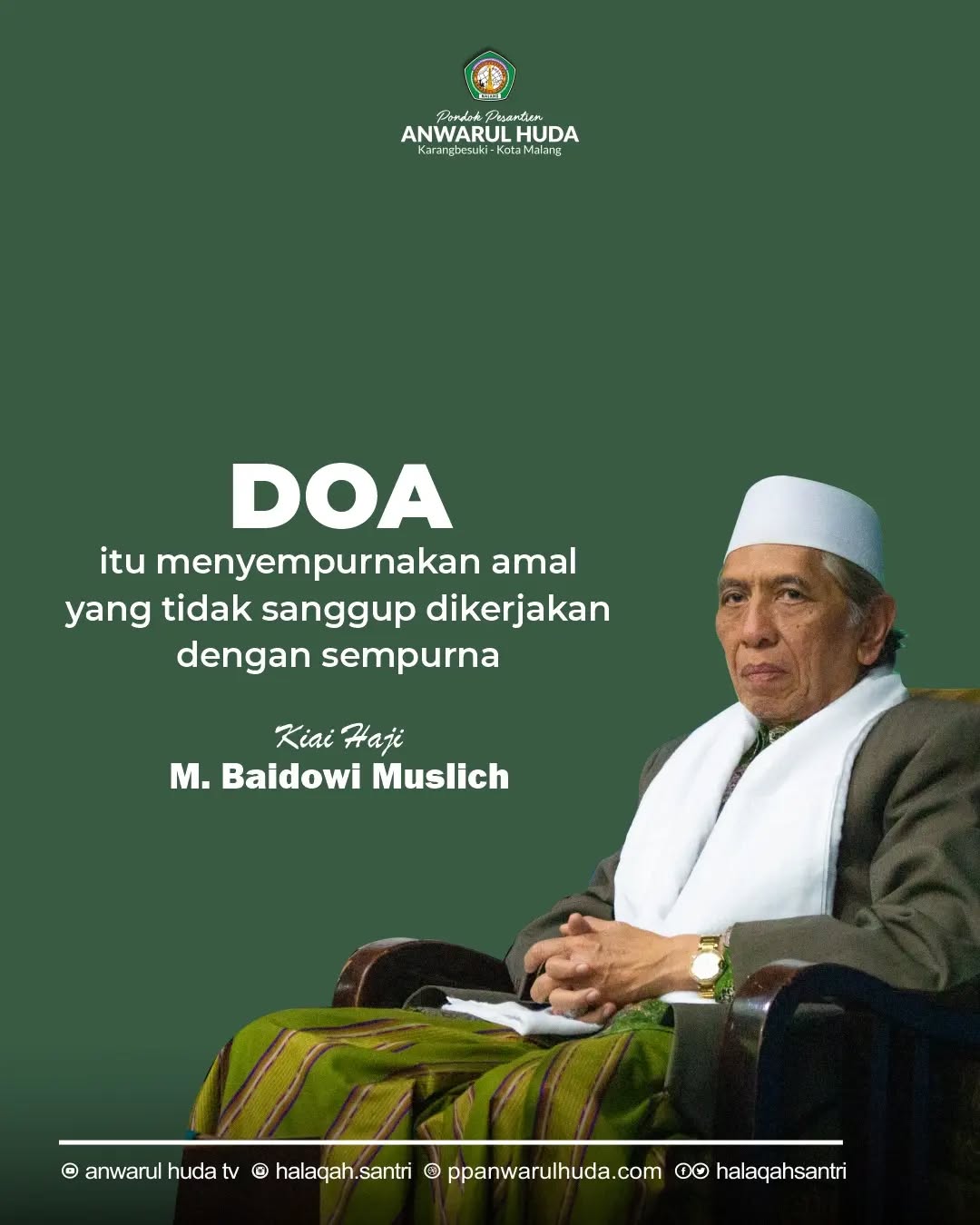 وَقَالَ رَبُّكُمُ ادْعُونِي أَسْتَجِبْ لَكُمْ Artinya- 'Dan Tuhanmu berfirman- 'Berdoalah kalia (1)